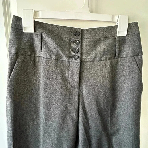 Anthropologie Cartonnier Straight Leg Gray Trousers | size 4 - Picture 2 of 7